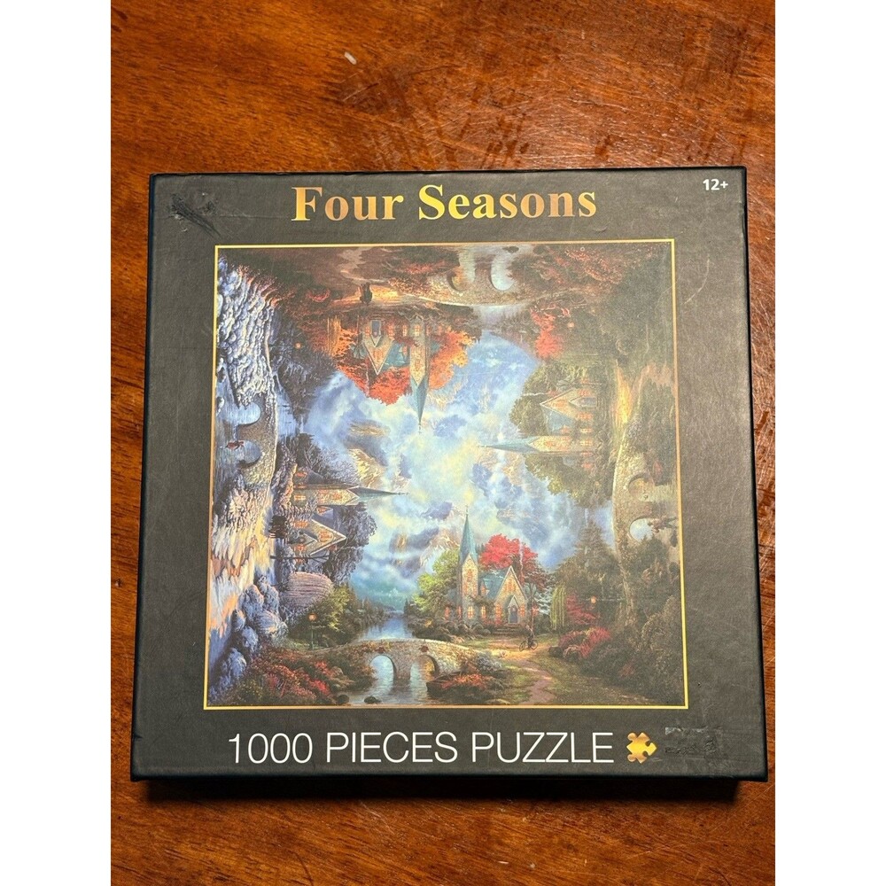 Four Seasons 1000 Piece Puzzle "Painter of Light," Jacek Yerka For Ages 12+ New